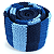 Gravata Slim Crochê Tricô Azul Listrada - Imagem 4