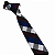Gravata Slim Xadrez Azul Marinho Premium - Imagem 3