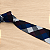 Gravata Slim Xadrez Azul Marinho Premium - Imagem 8