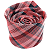 Gravata Slim Xadrez Vermelha Luxo - Imagem 4