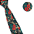 Gravata Slim Floral Verde Colorida Linha Premium - Imagem 2
