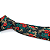 Gravata Slim Floral Verde Colorida Linha Premium - Imagem 3