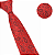 Gravata Slim Arabesco Vermelha Premium - Imagem 2