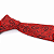 Gravata Slim Arabesco Vermelha Premium - Imagem 3