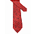 Gravata Slim Arabesco Vermelha Premium - Imagem 5