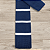Gravata Slim Crochê Tricô Azul Marinho Listrada - Imagem 5