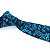 Gravata Slim Arabesco Azul Premium - Imagem 3