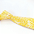 Gravata Slim Floral Amarela Luxo - Imagem 3