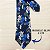 Gravata Slim Floral Azul Luxo - Imagem 5