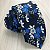 Gravata Slim Floral Azul Luxo - Imagem 6