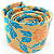 Gravata Slim Floral Amarela Premium - Imagem 3