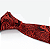 Gravata Slim Arabesco Vermelha Premium - Imagem 4