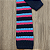 Gravata Slim Crochê Tricô Azul Marinho Listrada - Imagem 7