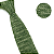 Gravata Slim Crochê Tricô Verde Trabalhada - Imagem 2