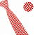 Gravata Slim Crochê Tricô Vermelha Trabalhada - Imagem 2