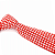 Gravata Slim Crochê Tricô Vermelha Trabalhada - Imagem 3