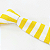 Gravata Slim Crochê Tricô Amarela Listrada - Imagem 3