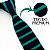 Gravata Slim Crochê Tricô Verde Listrada - Imagem 4