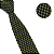 Gravata Slim Crochê Tricô Verde Quadriculada - Imagem 2