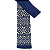 Gravata Slim Crochê Tricô Azul Trabalhada - Imagem 5