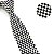 Gravata Slim Crochê Tricô Preta Quadriculada - Imagem 2