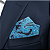 Lenço de Bolso Masculino Social Azul Premium - Imagem 2