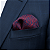 Lenço de Bolso Masculino Social Vermelho Bordô - Imagem 5