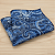 Lenço de Bolso Masculino Social Azul Arabesco - Imagem 3
