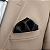 Lenço de Bolso Masculino Social Preto Trabalhado - Imagem 2