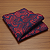 Lenço de Bolso Masculino Social Vermelho Trabalhado - Imagem 4
