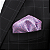 Lenço de Bolso Masculino Social Lilás - Imagem 2