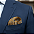 Lenço de Bolso Masculino Social Amarelo Dourado - Imagem 4