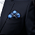 Lenço de Bolso Masculino Social Azul - Imagem 2