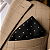 Lenço de Bolso Masculino Social Preto Trabalhado - Imagem 2