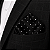 Lenço de Bolso Masculino Social Preto Trabalhado - Imagem 5