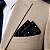Lenço de Bolso Masculino Social Preto Trabalhado - Imagem 7