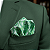 Lenço de Bolso Masculino Social Verde - Imagem 2