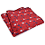 Lenço de Bolso Masculino Social Floral Vermelho - Imagem 1