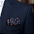 Lenço de Bolso Masculino Social Azul Trabalhado - Imagem 2