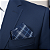 Lenço de Bolso Masculino Social Terno Xadrez Azul - Imagem 2