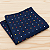 Lenço de Bolso Masculino Poá Azul - Imagem 3