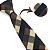 Gravata Slim Xadrez Marrom - Imagem 2