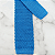 Gravata Slim Crochê Tricô Azul - Imagem 7