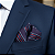 Lenço de Bolso Masculino Social Vinho - Imagem 3