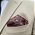 Lenço de Bolso Masculino Social Terno Marsala - Imagem 2