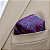 Lenço de Bolso Masculino Social Lilás Lavanda - Imagem 2