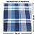 Lenço de Bolso Masculino Social Azul Xadrez - Imagem 3