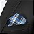 Lenço de Bolso Masculino Social Azul Xadrez - Imagem 5