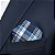 Lenço de Bolso Masculino Social Azul Xadrez - Imagem 2