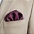 Lenço de Bolso Masculino Social Terno Marsala - Imagem 6